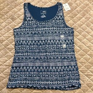 Sonoma Blue Geometric Print Tank Top